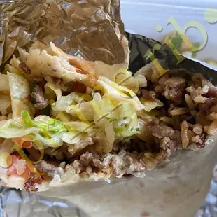 Carne asada burrito