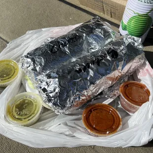 2 burritos. 1 drink. $20