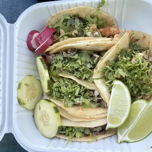 Steak Taco and Chicken Taco