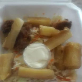 Platillo Yucca Con Chicarron