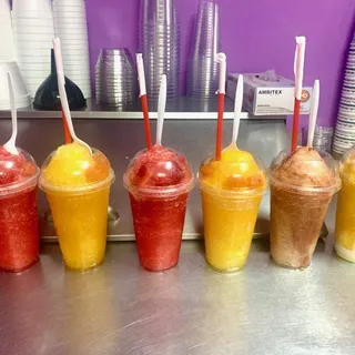 Macedonia (smoothie style with vanilla syrup)