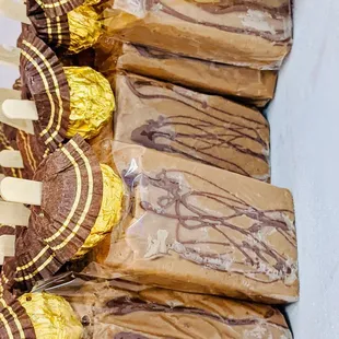 a variety of chocolate pops