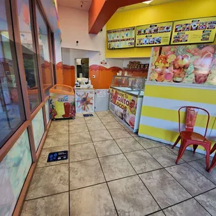 the inside of a restaurant