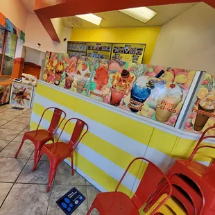 the interior of a restaurant