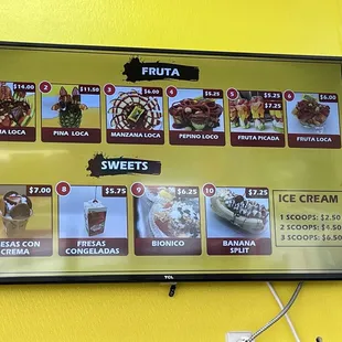 Updated Menu as of 9/28/21