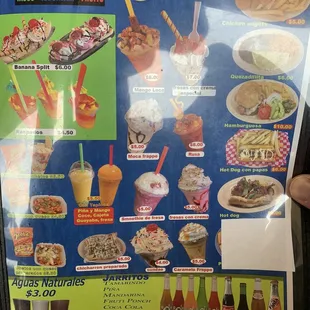Dessert Menu