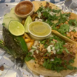 Tacos Al Pastor, Carnitas, &amp; Pollo