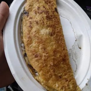 Quesadilla de Huitlacoche - nice golden brown homemade tortilla