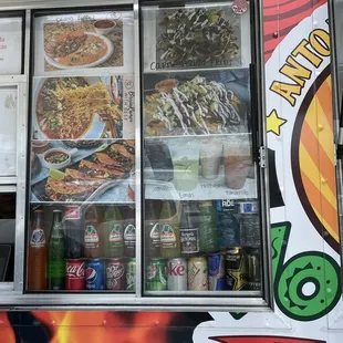 Menu dishes/drink options July 2022
