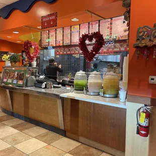 Order at the counter