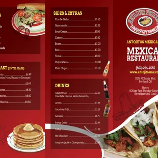 Our Antojitos Menu