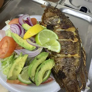 a plate of food