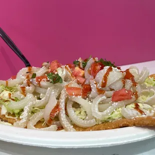 Chicharrón preparado with pico de gallo