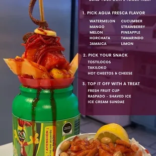 Pelon chela 3 tier snack tower