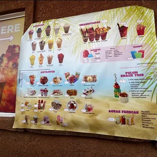 The menu.. when at the window to order!