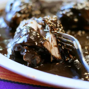 Chicken Mole was fork-tender and ridiculously good!