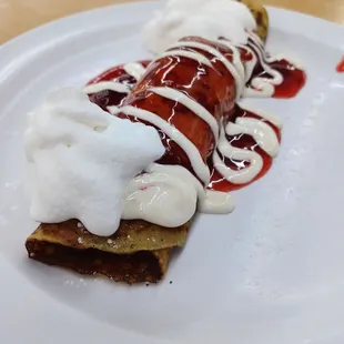 a plate of food on a table