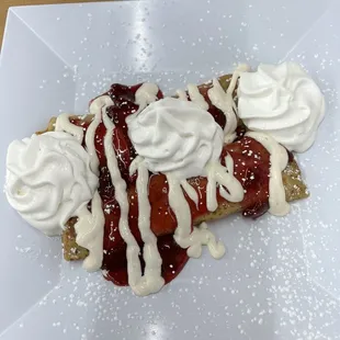 strawberries and whipped cream