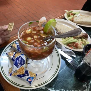 Shrimp cocktail! Bomb!