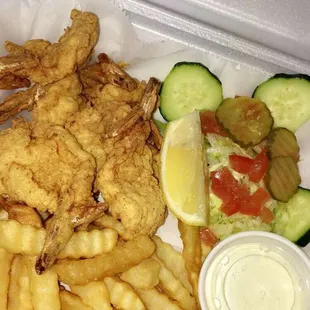 fried fish and french fries