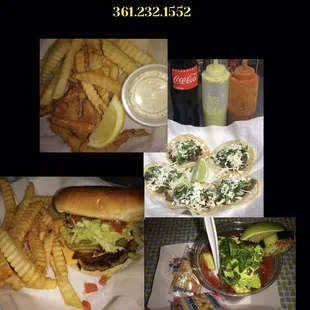 Mexican Taquitos , Mexi Burgers , Fried Shrimp , Shrimp Cocktails .....&amp; MORE!