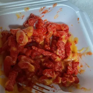 Hot Cheetos con cheese