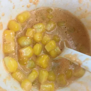 Canned corn for sure eewww