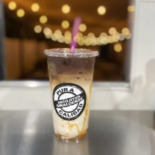 Iced coffee horchata