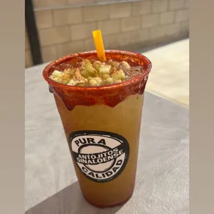 Limonada de pepino preparada