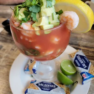 a shrimp cocktail