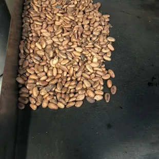 Cocoa procesando para horchata y tablilla.