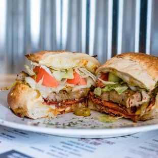 a sandwich on a plate