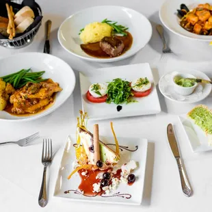 Three course lunch for only $20... 1-Caprese Salad 2- Main Course: Choice of Chicken Marsala, Linguine Misto Mare, or Petit (Filet of