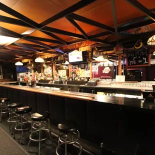 the bar area