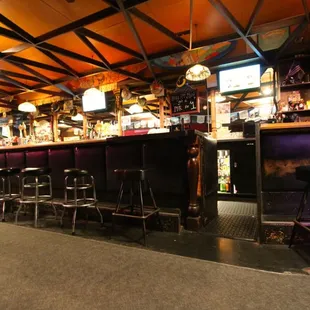 the bar area