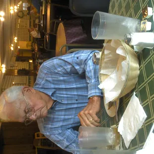 a man preparing food