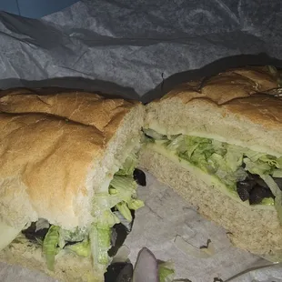 Fugazi grinder! Vegan friendly if you omit the cheese!