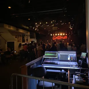 Stage and sound booth
