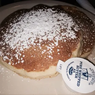Two pancakes come as a choice with most breakfasts or you could pick toast! I say go pancakes!