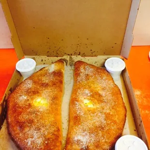 Two large calzones!