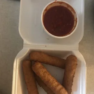 Mozzarella sticks-- yum