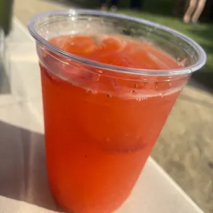 Fresh Strawberries  lemonade, a crowd favorite!