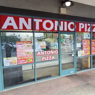 the front of the restaurant