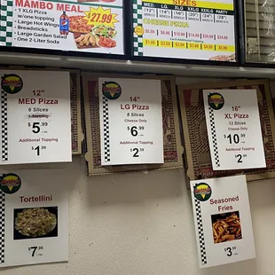 Pizza prices
