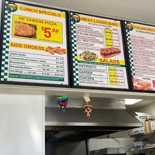 interior, pizza