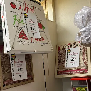Pizza prices