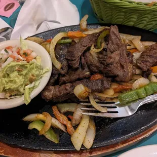 Beef fajitas