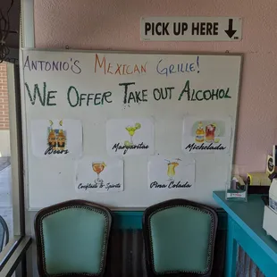 They offer takeout alcohol