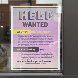 Help wanted!