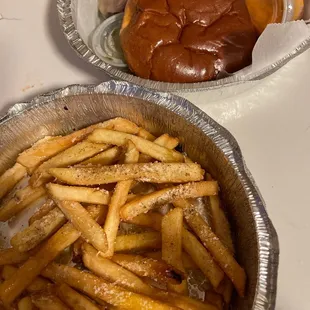 Bacaro Burger and fries